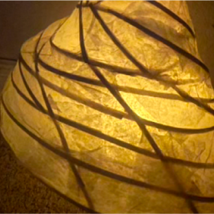 Lit paper and reed form