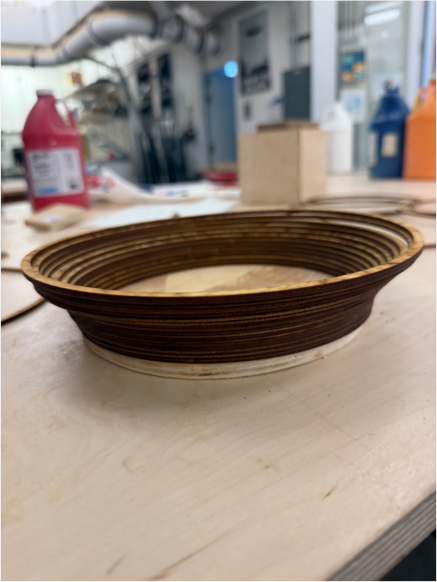 Stacked ring bowl, side view